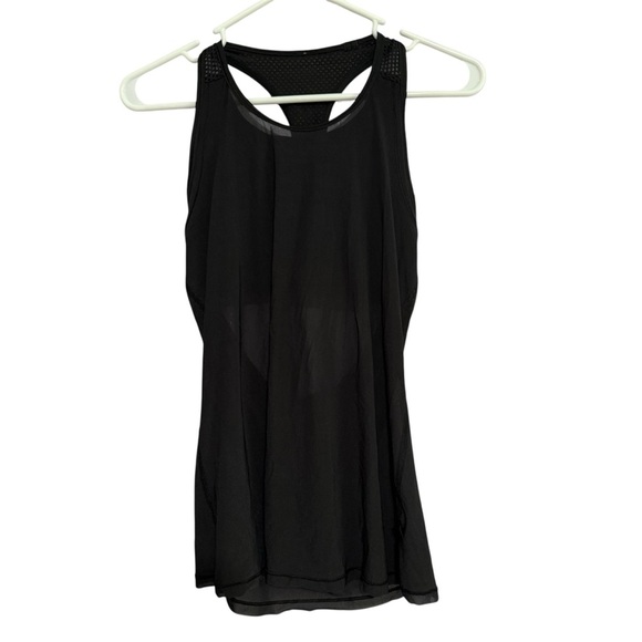 Lululemon Black razorback Bra + Tank Size 4 - Picture 1 of 5